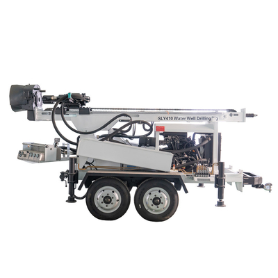 Piattaforma di produzione montata rimorchio idraulico di Borewell dell'acqua SLY410